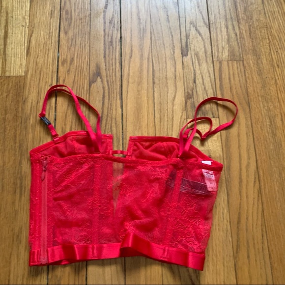 Victoria’s Secret red plunge bustier - Picture 3 of 5